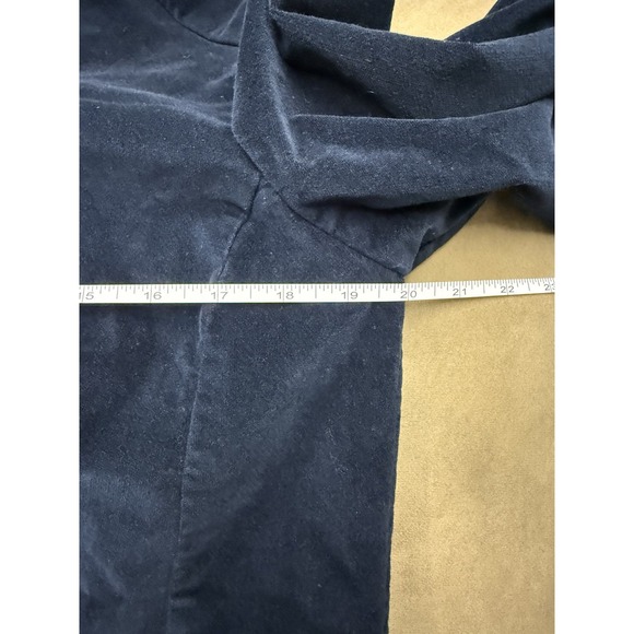 Vintage Talbots Blue Equestrian Velvet Flare Waist Short Button Jacket. Sz 14 - Picture 8 of 12